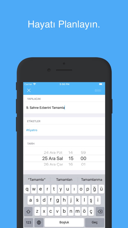 #4. Plan: Simple to-do list (iOS) Podle: BERKHAN AGAR SITOPLAZMA BILIM VE TEKNOLOJI ARASTIRMA MERKEZI
