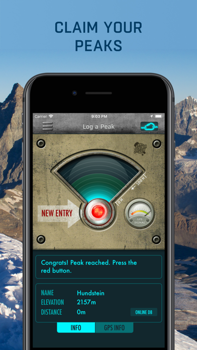 Summit, Hiking Log Peakhunter Screenshot