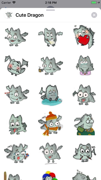 Cute Dragon Sticker Pack