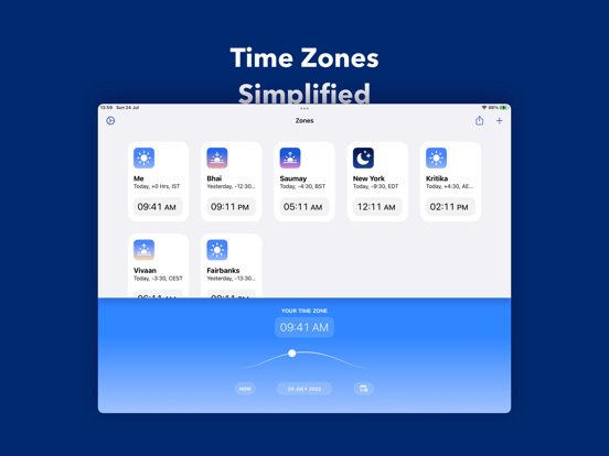 Screenshot #4 pour Zones: Time Zone Conversion