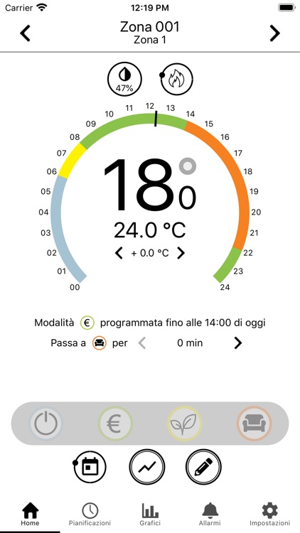 RadiaxWeb Regolazione