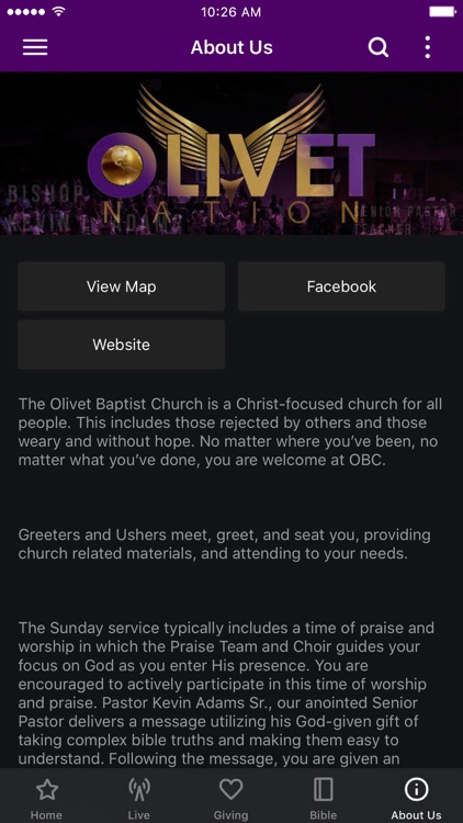 Olivet Baptist Church App
