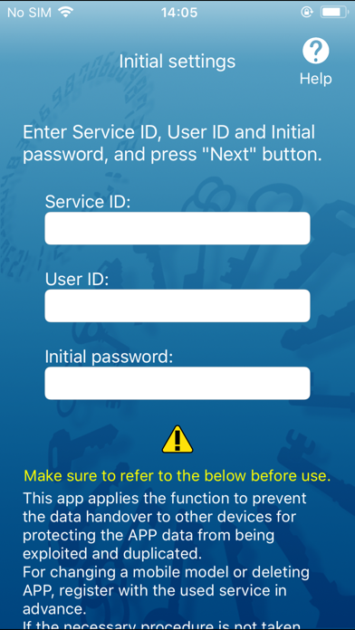 One-Time Password Screenshot