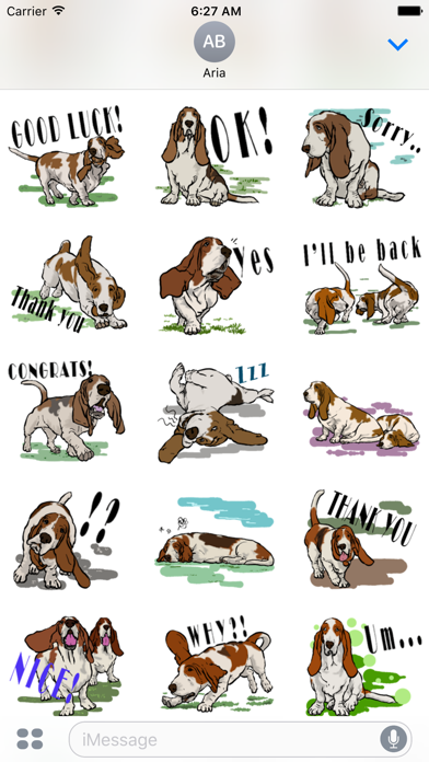 Screenshot #2 pour Basset Hound Dog Emoji Sticker