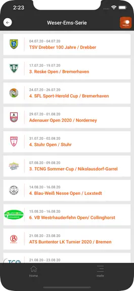 Game screenshot Rother Tennis Serie apk