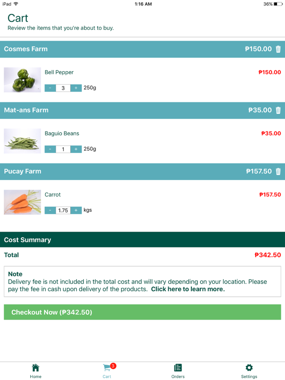 Screenshot #6 pour Session Groceries App