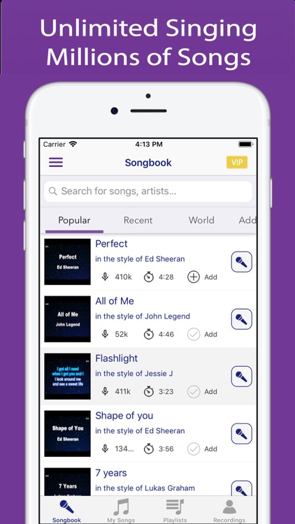 Sing Karaoke - Unlimited Songs
