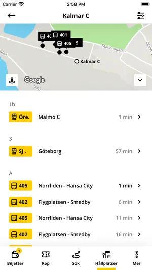 Kalmar länstrafik screenshot 4