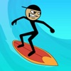 サーファーガール - ビッグブルーウェーブの上のベイサーフィン（無料ゲーム）