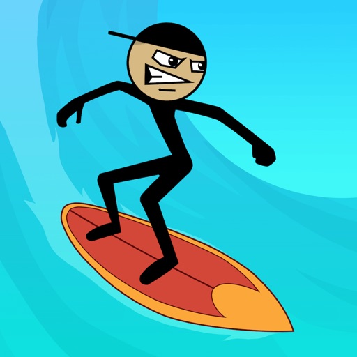 Stickman Surfer iOS App