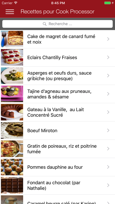 Screenshot #2 pour Recettes Cook