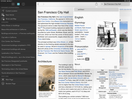 Wikipanion for iPad iPad app afbeelding 5
