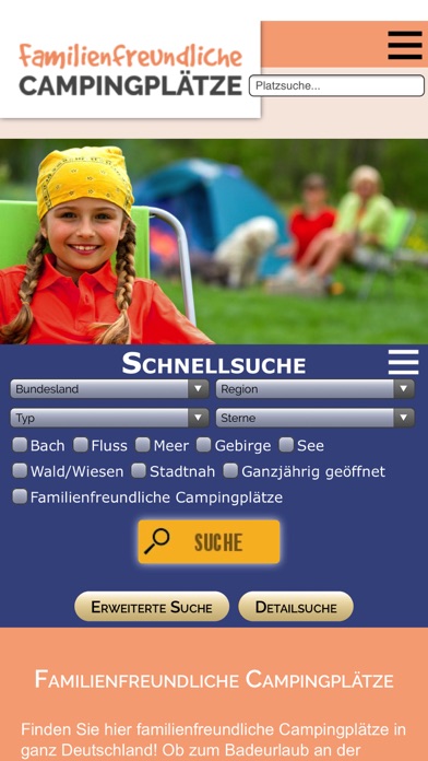 Screenshot #2 pour Familienfreundl. Campingplätze