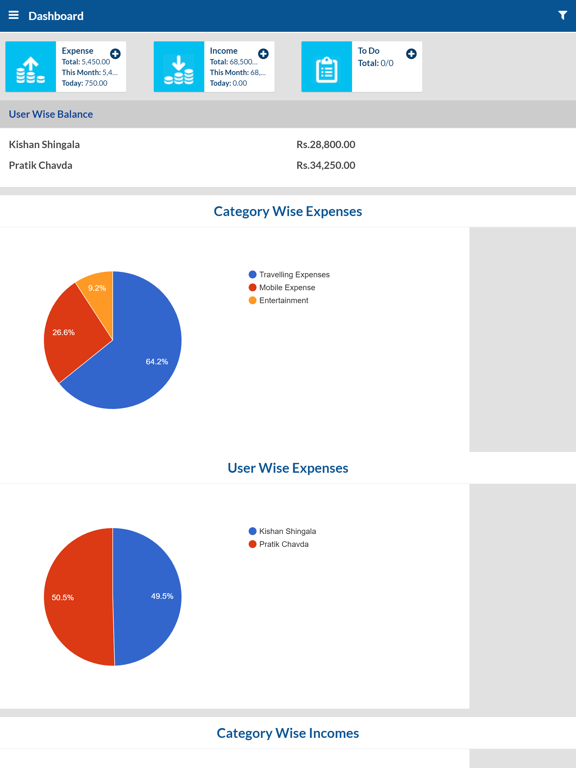 Screenshot #4 pour Expense Manager Application