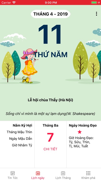 Lich ngay TOT - Lich Van Su