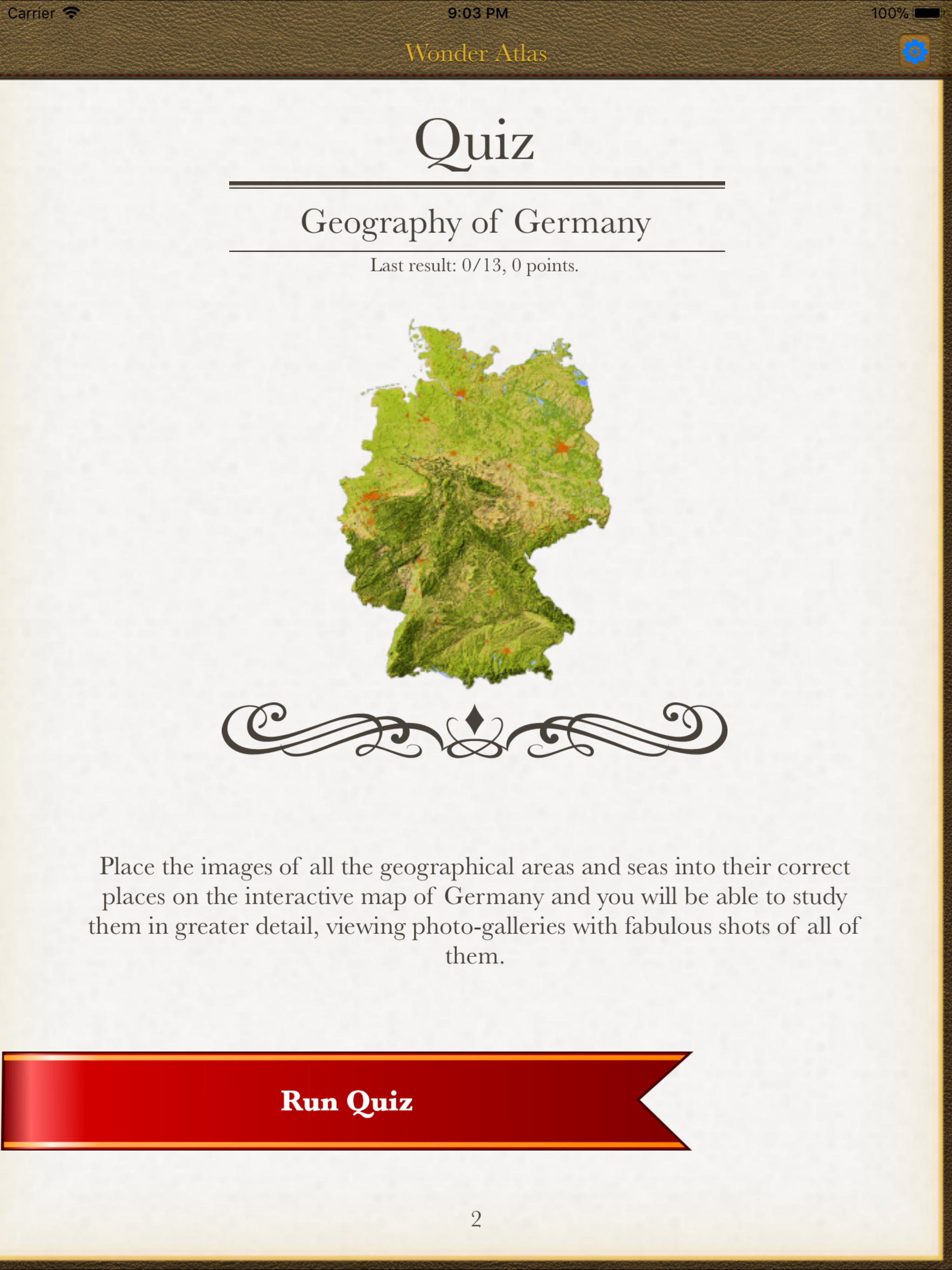Germany. The Wonder Atlas Quiz