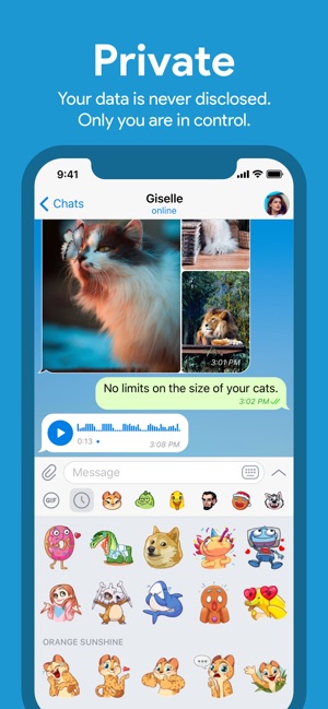 scarica stickers telegram