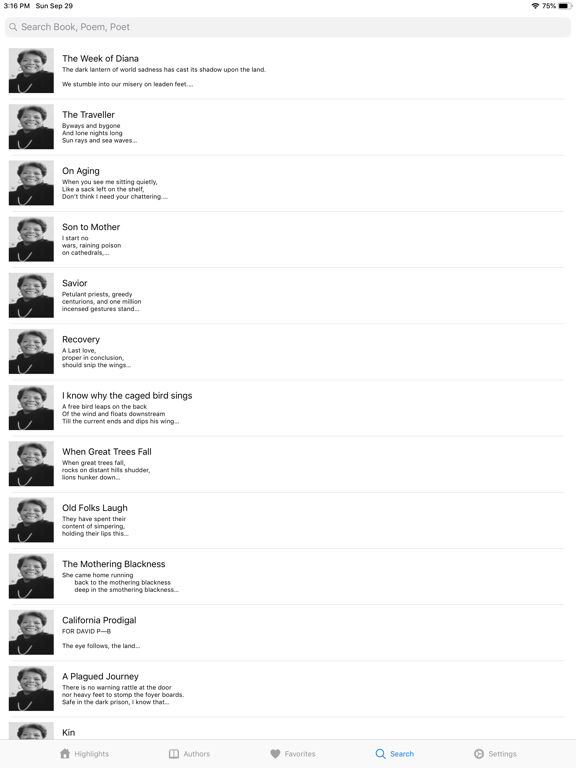 Poems - Love, Romantic iPad screenshot 5 - Book app