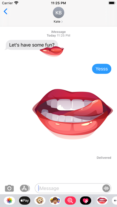 Screenshot #1 pour Naughty Sexy Kiss & Dirty Lips