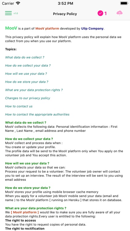 MooV volunteers jobs screenshot-9