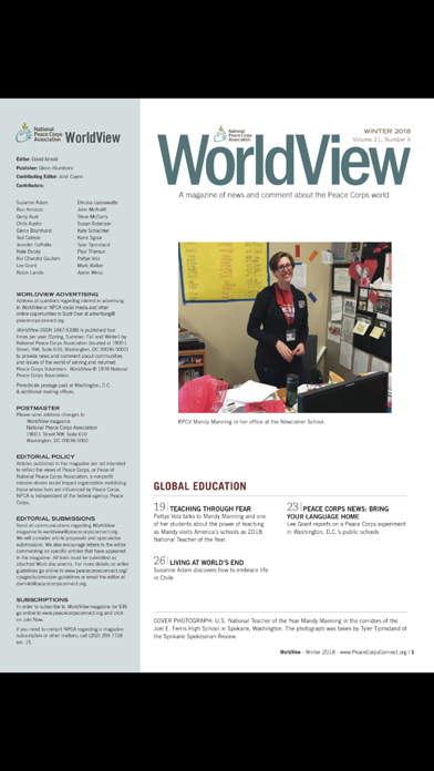 WorldView Magazine Screenshot