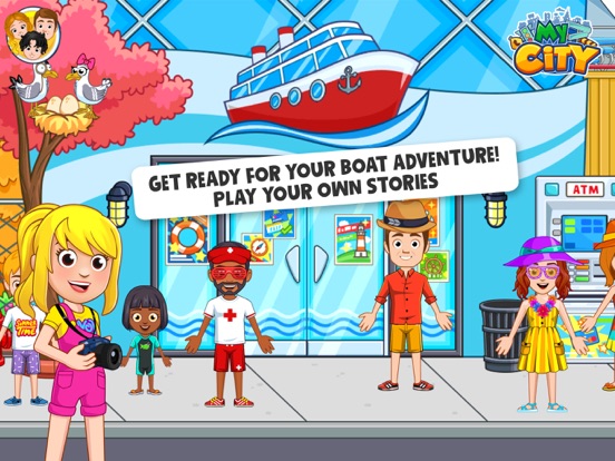 My City : Boat Adventures Fun iPad screenshot 1 - Education app
