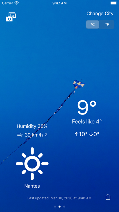 InstantWeather App Screenshot