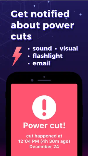 Power Failure & Outage Alarm screenshot 1
