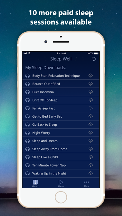 Sleep Well Hypnosis Downloads screenshot 2