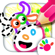 画画游戏卡通农场手机绘图动物学习涂色画图软件教育绘画