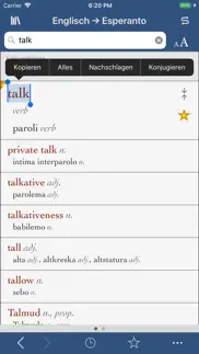 ultralingua esperanto-englisch iphone bildschirmfoto 1
