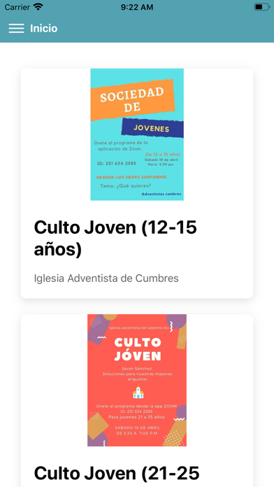 Screenshot #1 pour Adventistas Cumbres