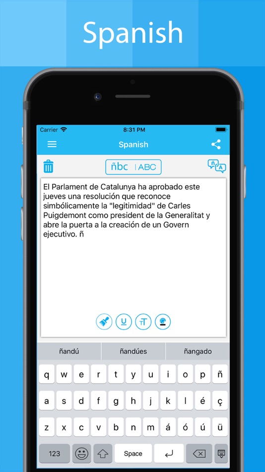 #2. Spanish Keyboard - Translator (iOS) 由: Piyush Parsaniya
