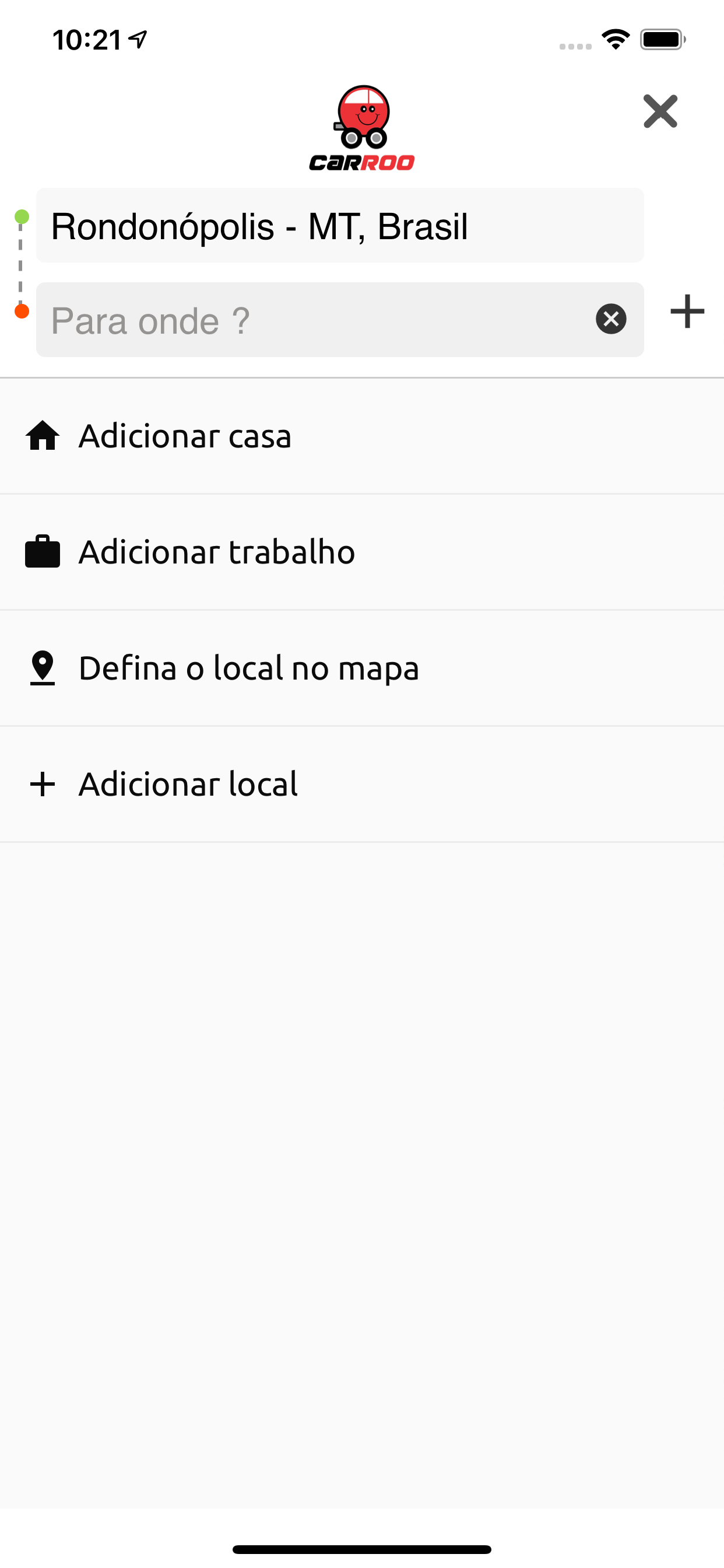 Carroo  - Cliente screenshot 2
