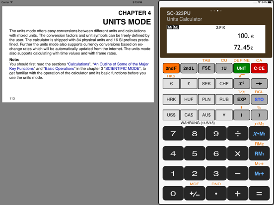 Calculator SC-323PU iPad app afbeelding 5