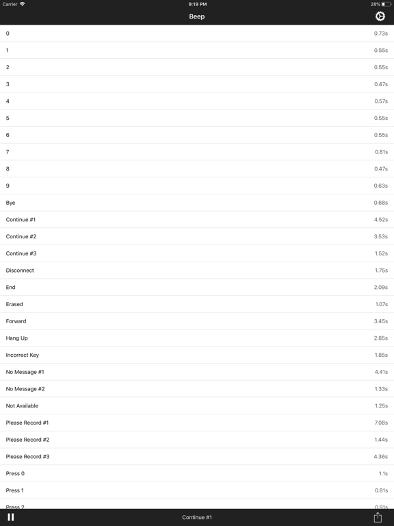 Screenshot #5 pour Beep - Voicemail Sounds
