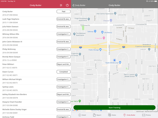 CROSStrax GPS Tracking iPad screenshot 6 - Business app