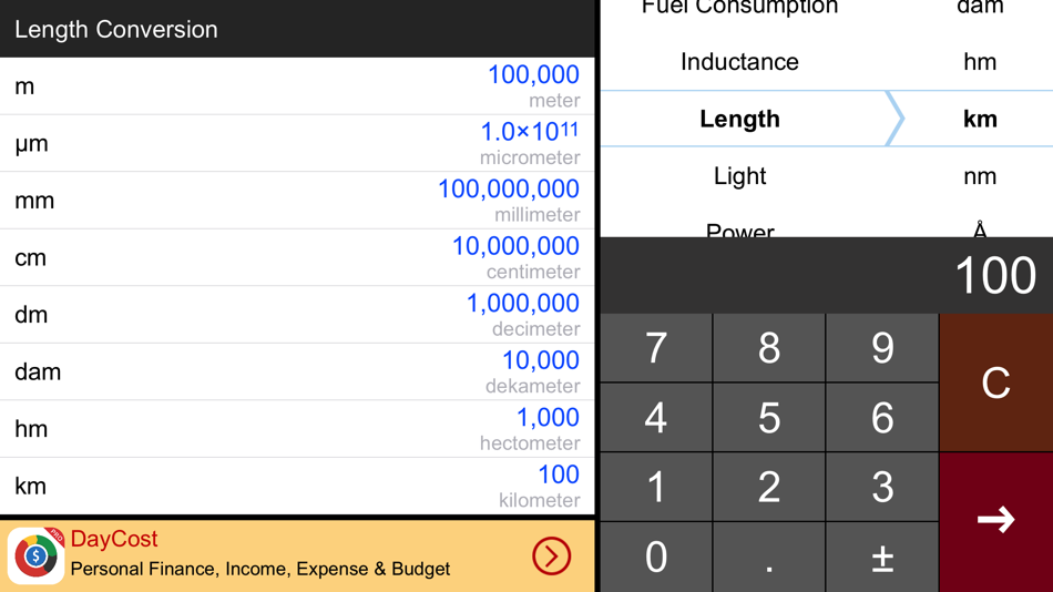 #1. Unit Converter HD. (iOS) 由: 良峰 侯