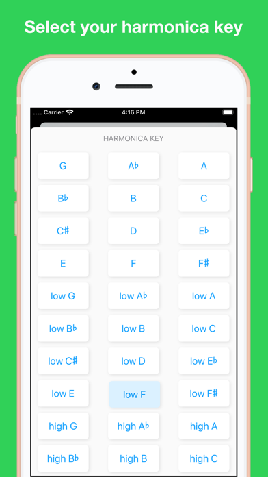 Screenshot 3 of Blue Harmonica App