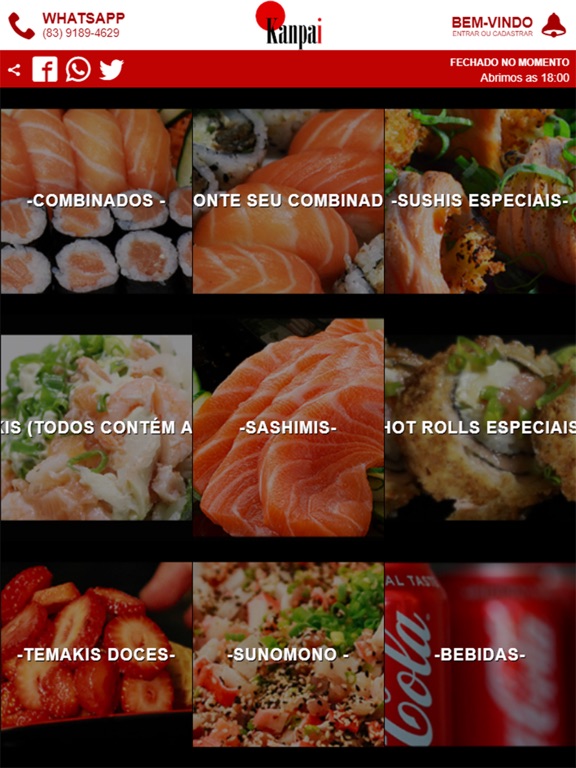 Screenshot #4 pour Kanpai Sushi Temaki e Cia