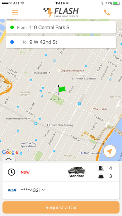 Screenshot #3 pour Flash Car Limo Service