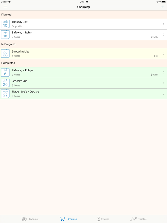 Pantry Check - Grocery List iPad screenshot 9 - Shopping app