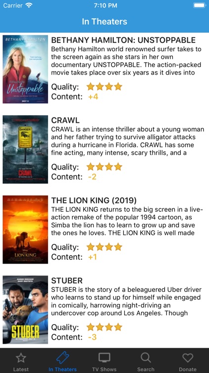 Movieguide® Lite Movie Reviews