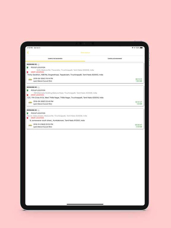 Screenshot #6 pour Portail Choufli Taxi