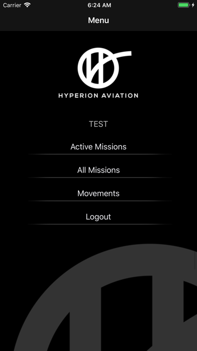 Hyperion Aviation app screenshot