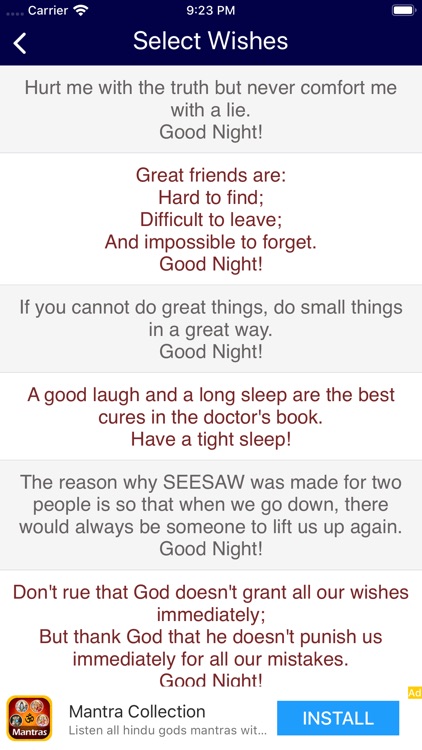 Good Night SMS screenshot-5