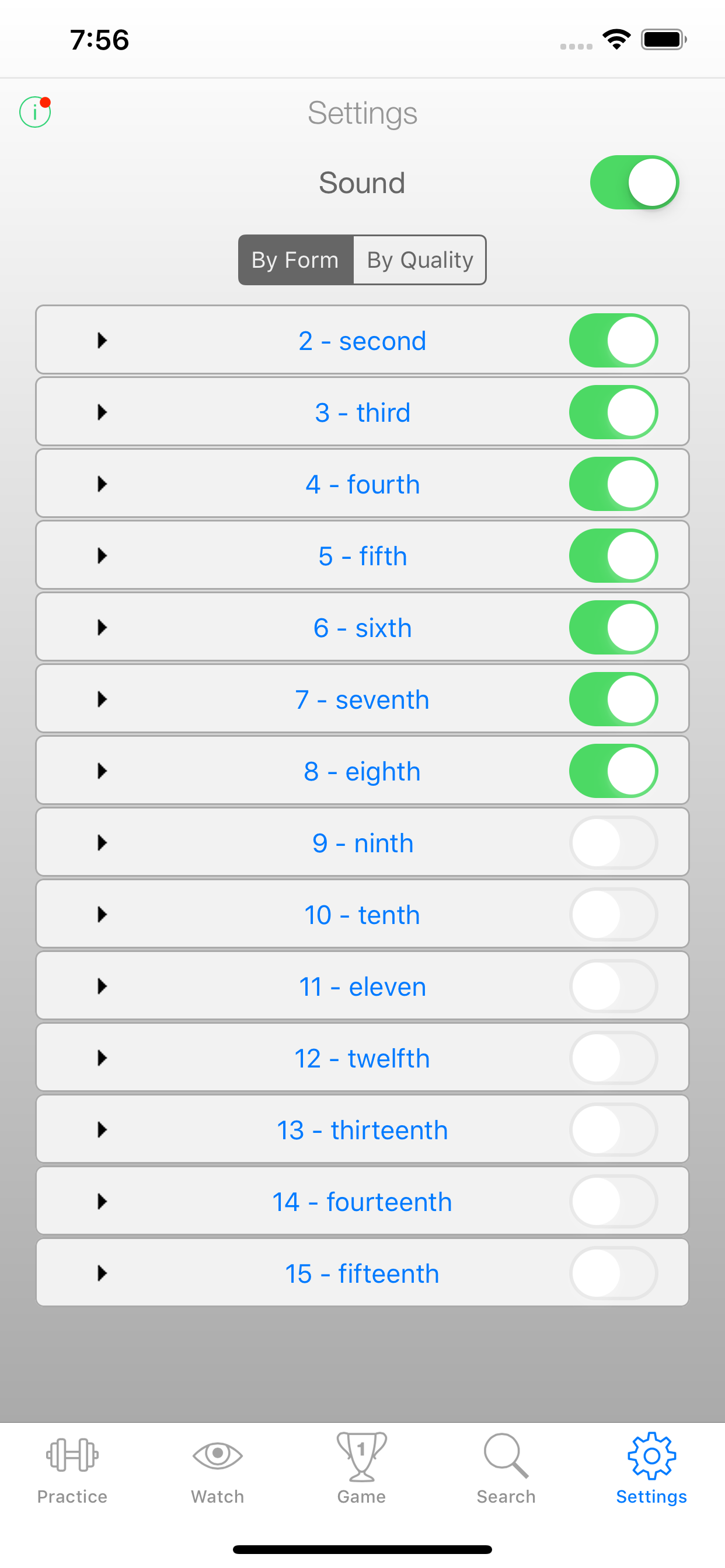 Music Intervals Trainer screenshot 5