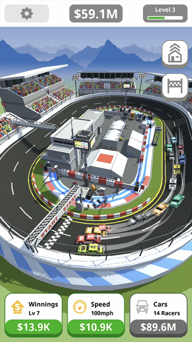 Idle Tap Racing: Tycoon Game Screenshot