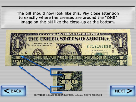 Screenshot #4 for Dollar Ring Origami