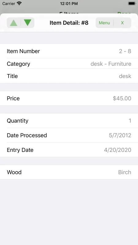Liberty Item Entry screenshot 4 of 8